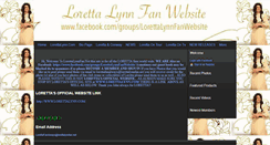 Desktop Screenshot of lorettalynnfan.net